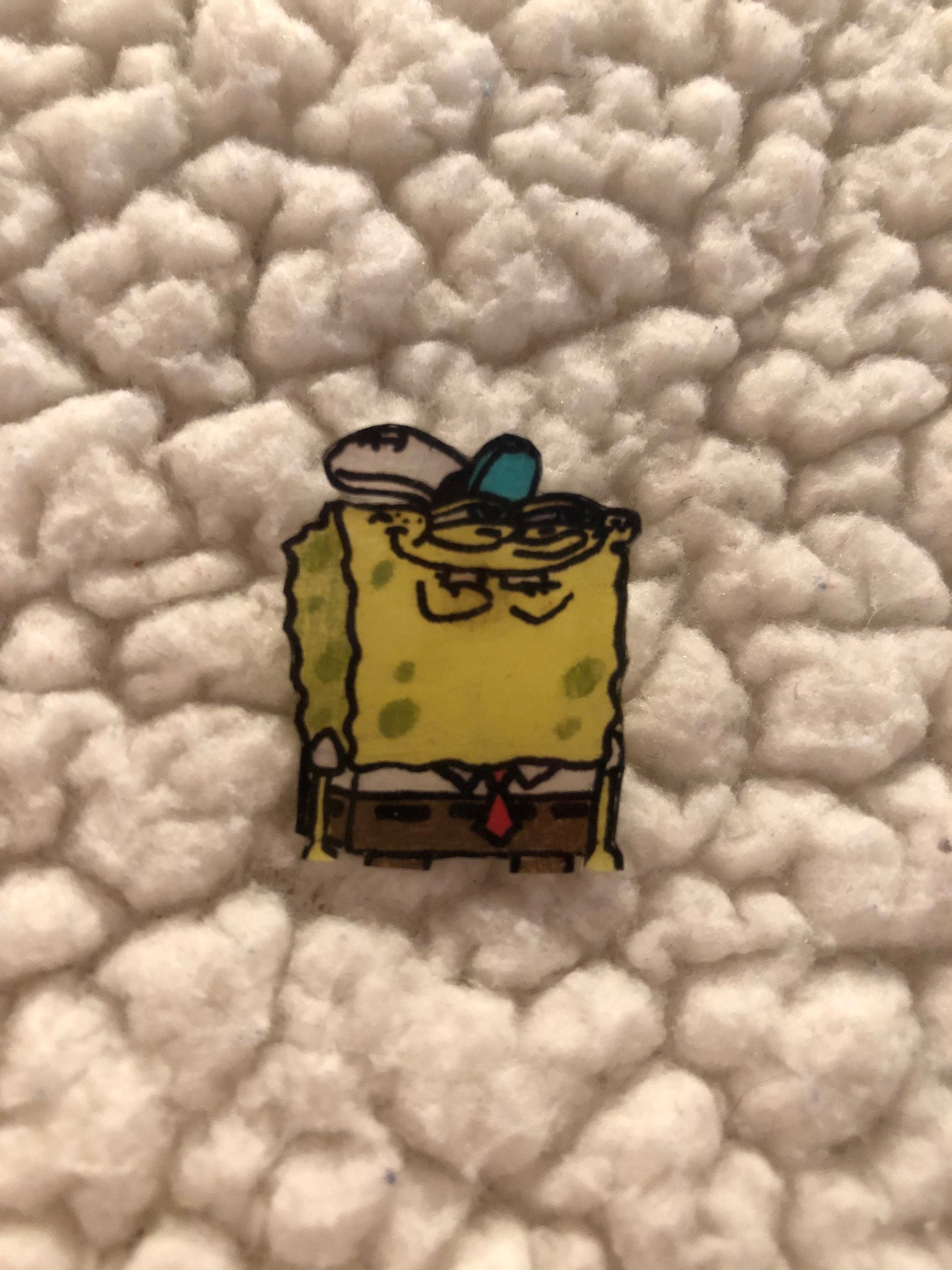 Spongebob Squarepants Moment Quote PinKeychainPhone Charm Handmade Custom Cartoon Nickelodeon Squidward's Talent