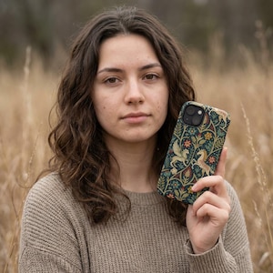 Mittelalterliche Drache, Einhorn Tapisserie iPhone Hülle | Magnetisch stoßfest