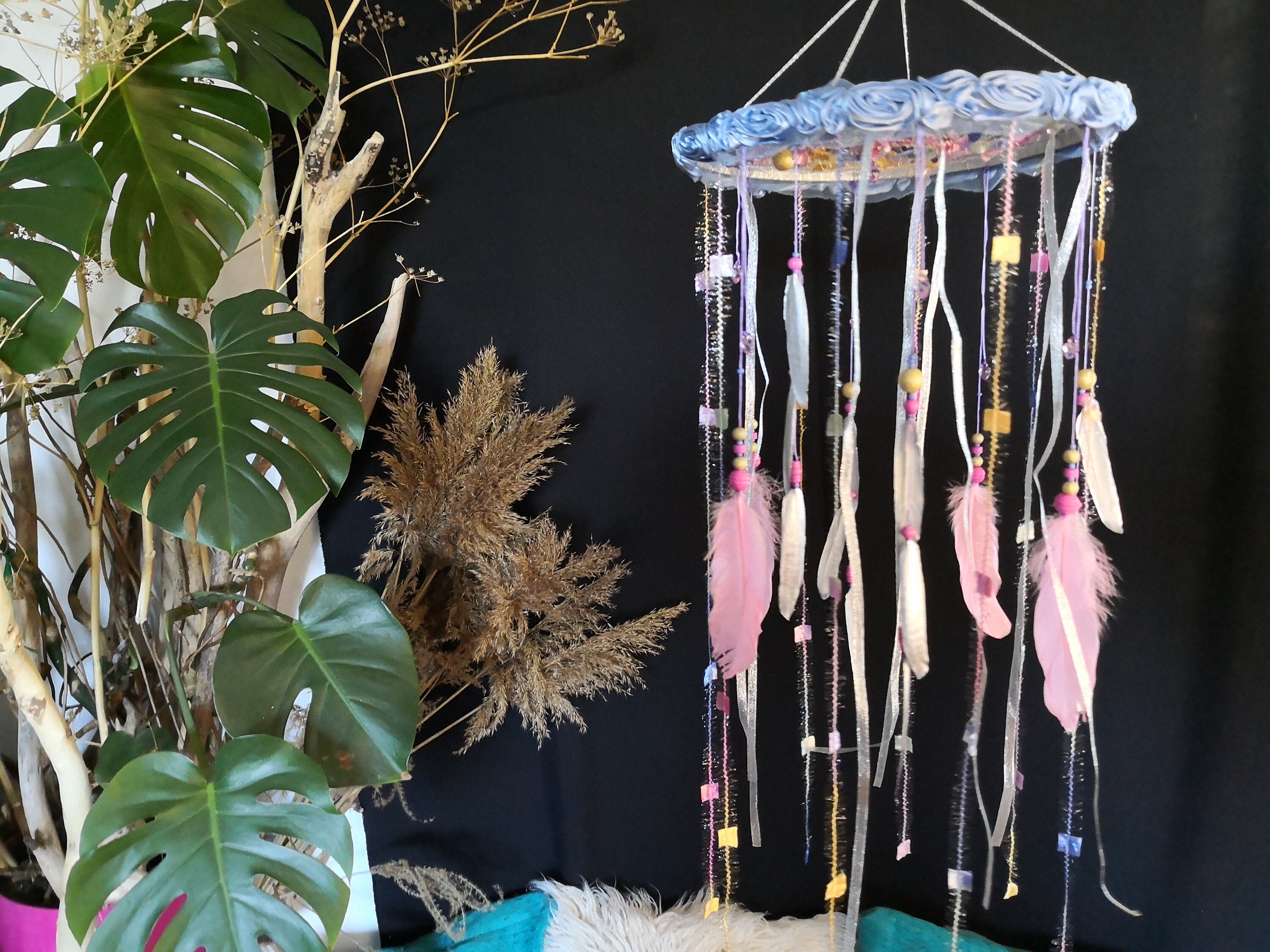 Baby pink mobiles Baby cot mobile baby nursery Pregnancy Etsy