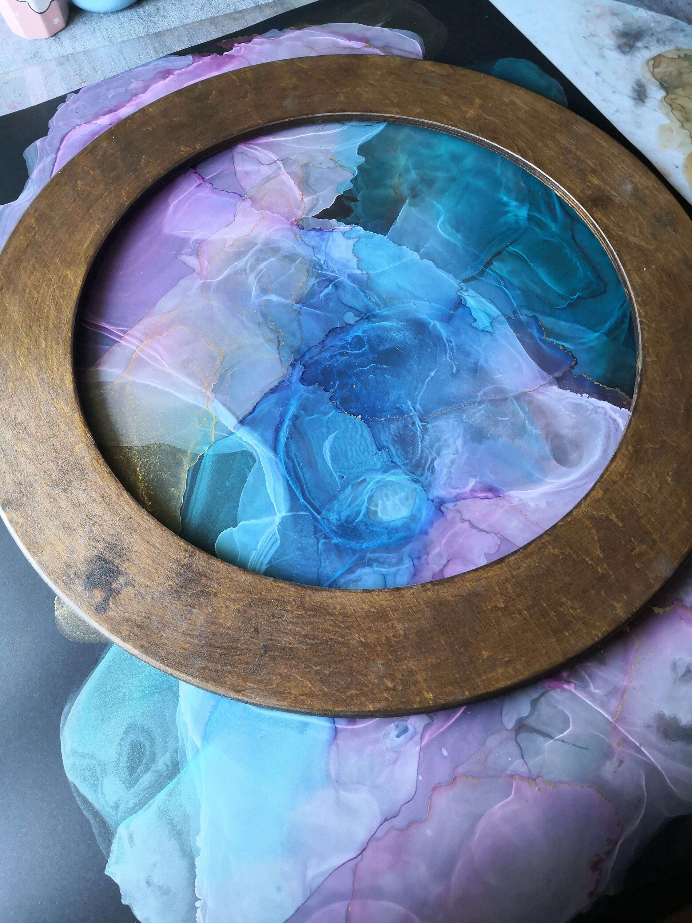 Alcohol ink paper Black synthetic create your masterpieces Etsy