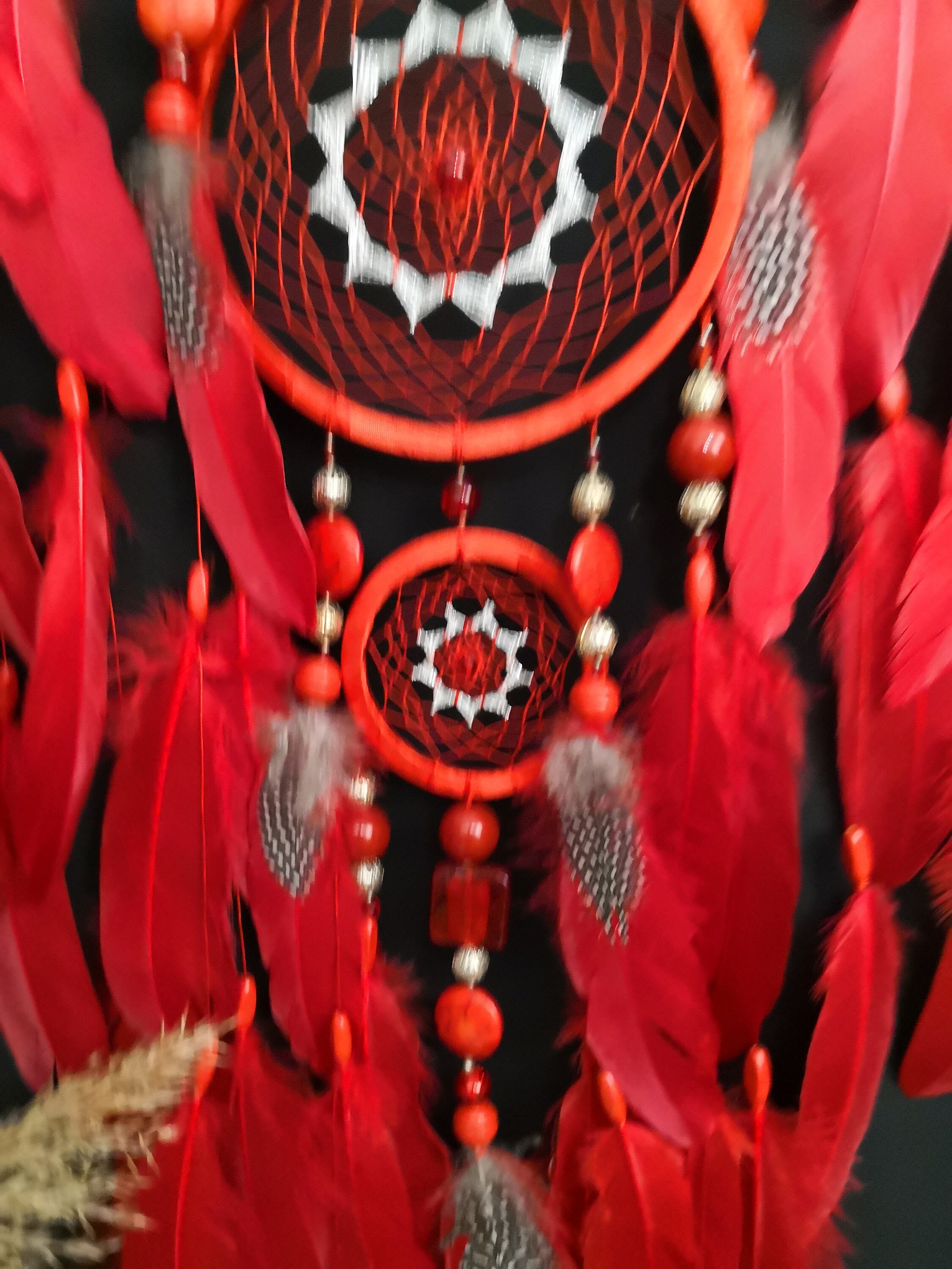 Large dream catcher large red dreamcatchers red Etsy