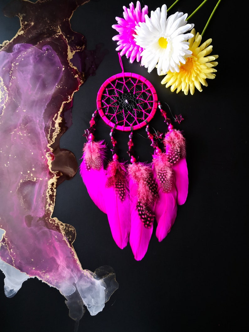 Mini dream catcher pink dreamcatcher purple dreamcatcher Etsy