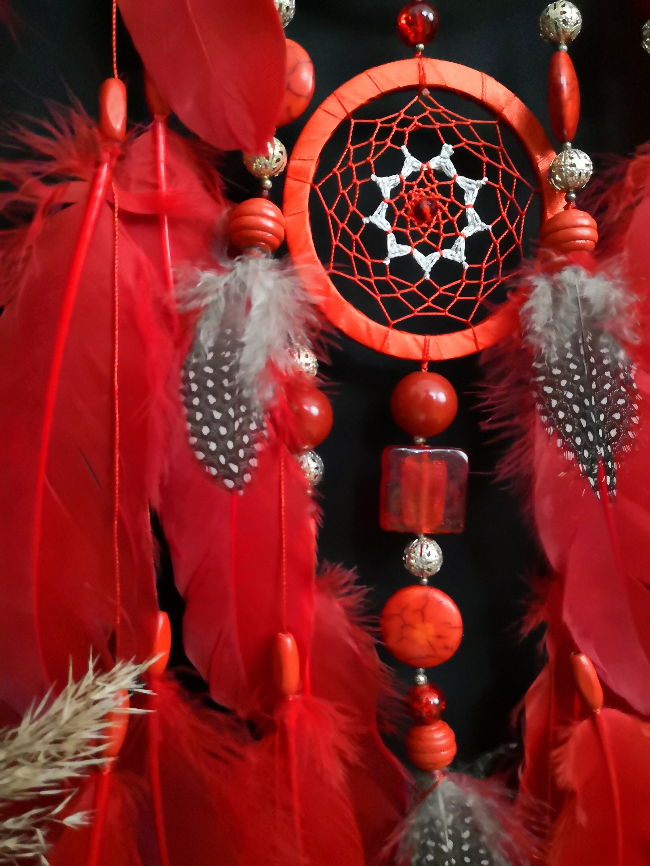 Large dream catcher large red dreamcatchers red | Etsy