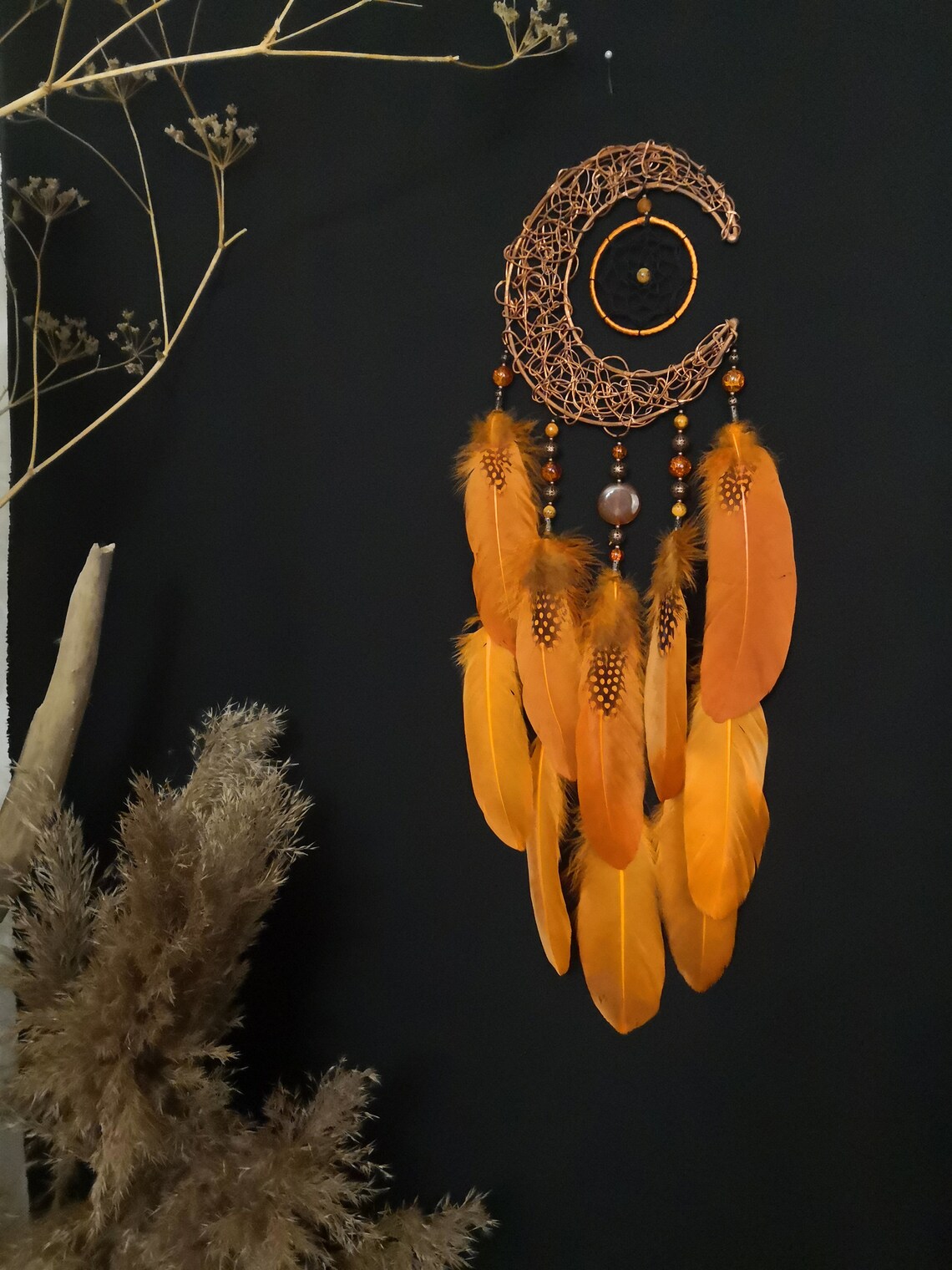 Moon Decor Wall Decorations Handmade boho Detailing Boho Etsy