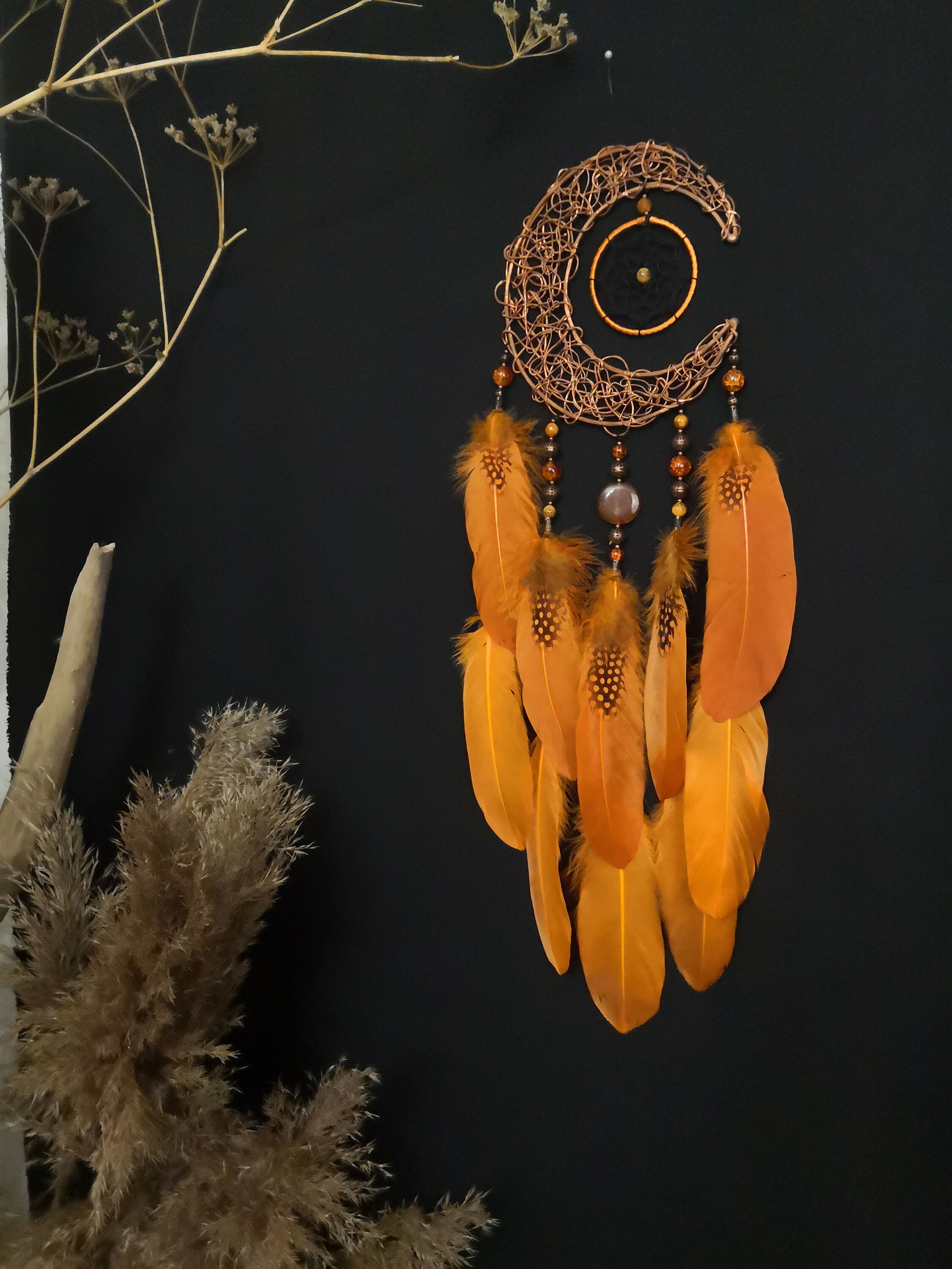 Moon Decor Wall Decorations Handmade boho Detailing Boho Etsy