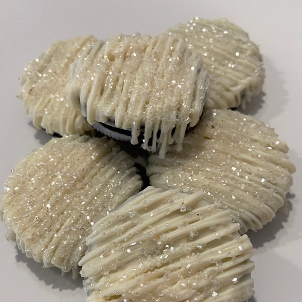 White Chocolate Covered Oreos or Nutter Butters - Wedding - other colors available