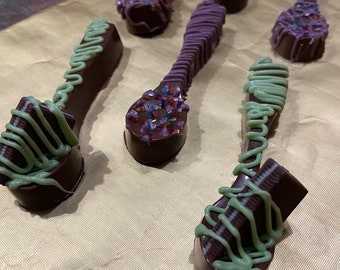 Chocolate Spoons - Andes Mint - Stir in Spoons