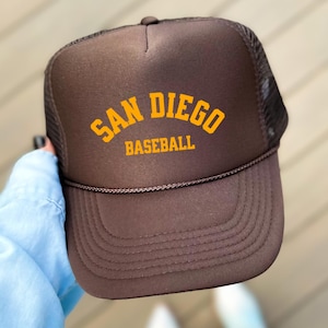 San Diego Baseball Hat | San Diego Retro Trucker Hat | San Diego Hat for Her | Baseball Trucker Hat | Cute Baseball Hat | The Game Day Edit