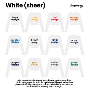 The image is a collage of 12 different color designs of white shirts, each with a unique color and style. The colors include black, red, orange, brown, royal, navy, purple, gold, coffee, and green. The shirts are arranged in a grid format, with each row representing a different color design and each column representing a different type of shirt. The image does not contain any text, and the colors and designs are described in detail without any redundancy or vague wording.