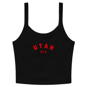 Utah Football Crop Top | Game Day Micro Ribbed Tank