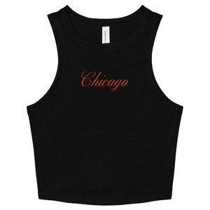 Chicago Football | Chicago Shirt Women | Chicago Tank Top | Chicago Baseball Crop Top | Cute Chicago Tank | Football Crop Top