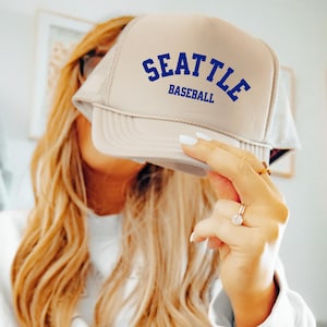 Seattle Baseball Trucker Hat | Retro Style, Game Day Edit