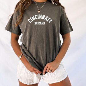Cincinnati Baseball | Cincinnati Shirt Women | Cincinnati Tee | Cincinnati Baseball Shirt | Cincinnati Minimalist Shirt | The Game Day Edit