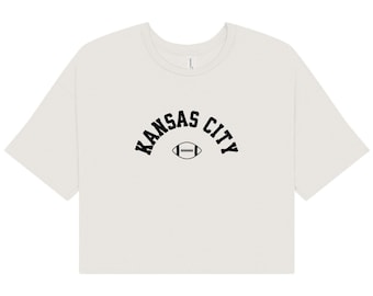 Kansas City Football Crop Top | Women's Game Day Tee
