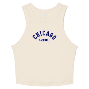 Chicago Baseball | Chicago Shirt Women | Chicago Tank Top | Chicago Crop Top | Cute Chicago Tank | Baseball Crop Top