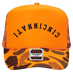 Cincinnati Football Trucker Hat: Retro Style Baseball Cap