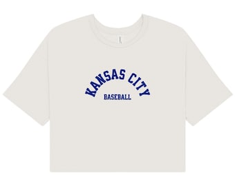 Kansas City Baseball Crop Tee | Women's Jersey, Tailgate Outfit