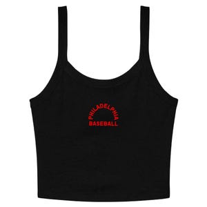 Philadelphia Baseball | Philadelphia Crop Top | Baseball Game Outfit | Baseball Baby Tank | Minimalist Baseball Shirt | The Game Day Edit