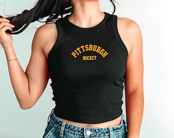 Pittsburgh Hockey Crop Tank Top | The Game Day Edit