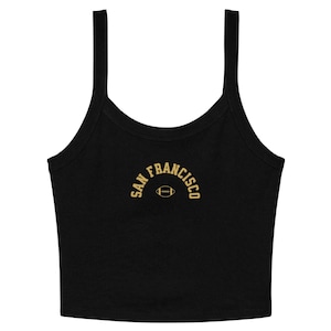 San Francisco Football Crop Top | Spaghetti Strap Tank, Game Day Outfit