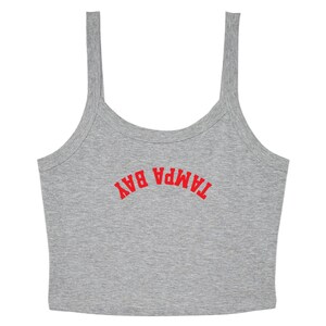 Tampa Bay Crop Top | Ribbed Spaghetti Strap Tank