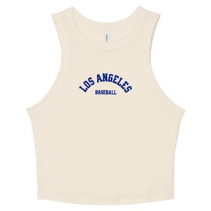 Los Angeles Baseball | Los Angeles Tank Top | Los Angeles Crop Top | Los Angeles Shirt Women | Baseball Crop Top | Cute Baseball Shirt