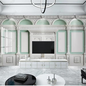 3D European Roman Column Wallpaper Mural