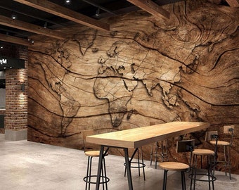 3d Wood Wallpaper Etsy 3d Wood Wallpaper Etsy