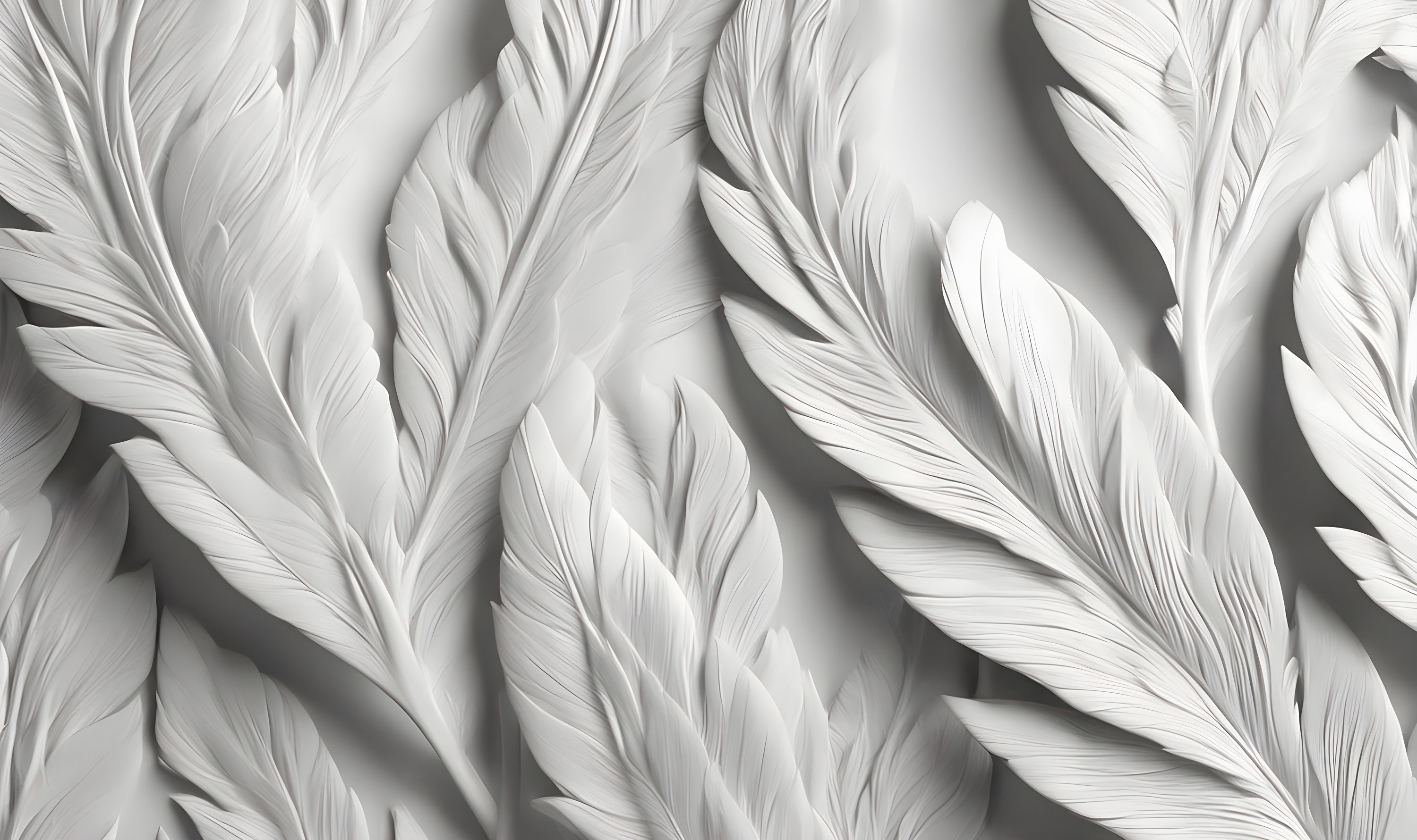 White Feather Wallpaper Wall Mural Home Decor for Living Room Bedroom  Dinning Room - Etsy, image size:3000x1780