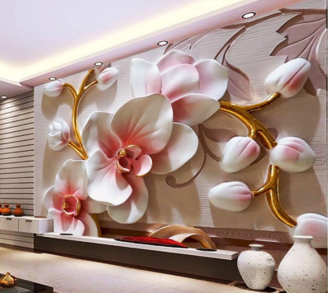 Mandarin Morning Mural: Fine Design Wallpaper