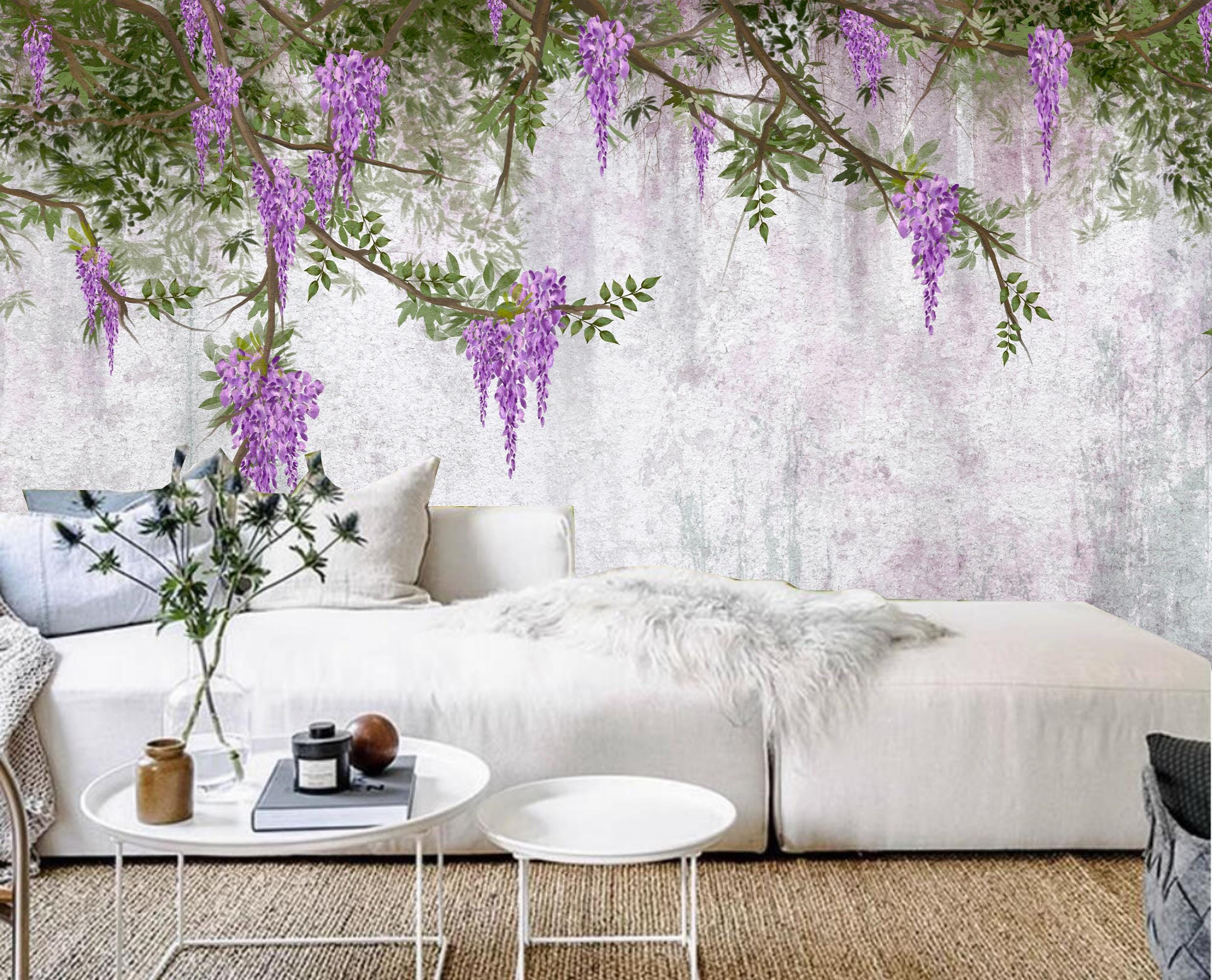 DONFENTHY Decorazioni Parete Viola 3 Pezzi In Legno: Frasi Motivazionali Con Fiori, Quadretti Per Camera Da Letto E Bagno