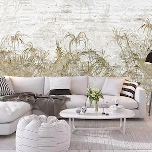 Tropical Rainforest Trees and Leaves Forest Nature Wallpaper Wall Mural Home Decor