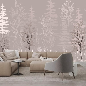 Tropical Trees and Plants Forest Wallpaper Wall Mural Home Decor