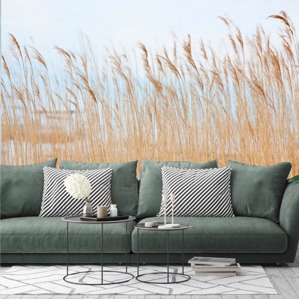 Light Living Room Wallpaper Etsy