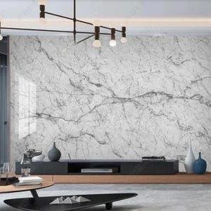 Abstract Grey Marble Wallpaper Wall Murals Wall Decor for Living or Dinning Room