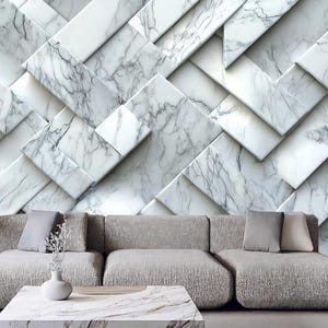 3D Marble Wallpaper Wall Mural Home Decor