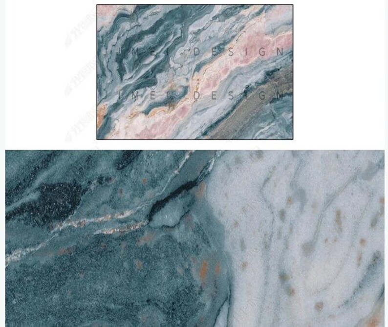 Abstract Green Marble Blanket