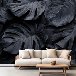 Abstract Leaves for Tropical Leaf Background Wallpaper Wall Mural Home Decor