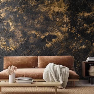 Creative Golden Marble Wallpaper Wall Mural Home Decor