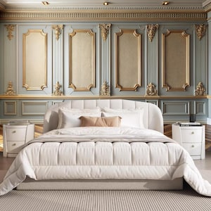 Classic Interior Mouldings 3D Wallpaper Mural: Home Decor