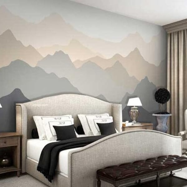 Kids Mountain Mural Etsy