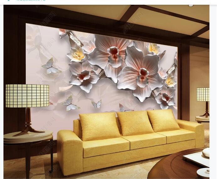 Fantasy Decor 3D Wallpaper Purple Flowers Butterfly TV Background Mural  Vibrant Colors, Realistic Design, Easy To Install, Perfect For Bedroom And  Living Room Decor. From Yunlin188, $29.15