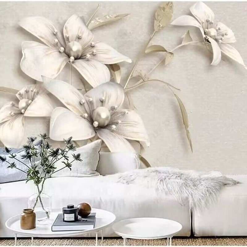 Lily Wallpaper - Etsy