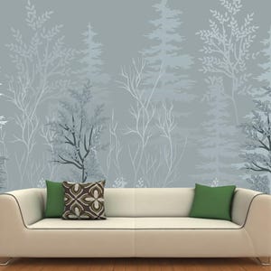 Pine Trees Forest Jungle Wallpaper Wall Mural Home Decor