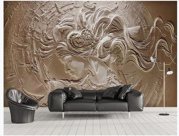 Art mural en métal 3D Stéréo Décoration murale Sculpture à