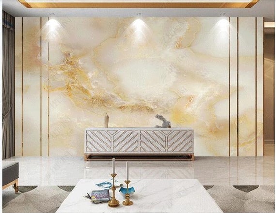 Abstract Gold Marble Wallpaper Wall Murals Wall Decor for Living