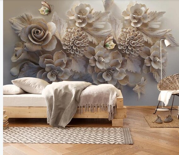 3D Wallpaper European Aesthetic Three-dimensional Relief 3D - Etsy 3D Wallpaper European Aesthetic Three-dimensional Relief 3D - Etsy