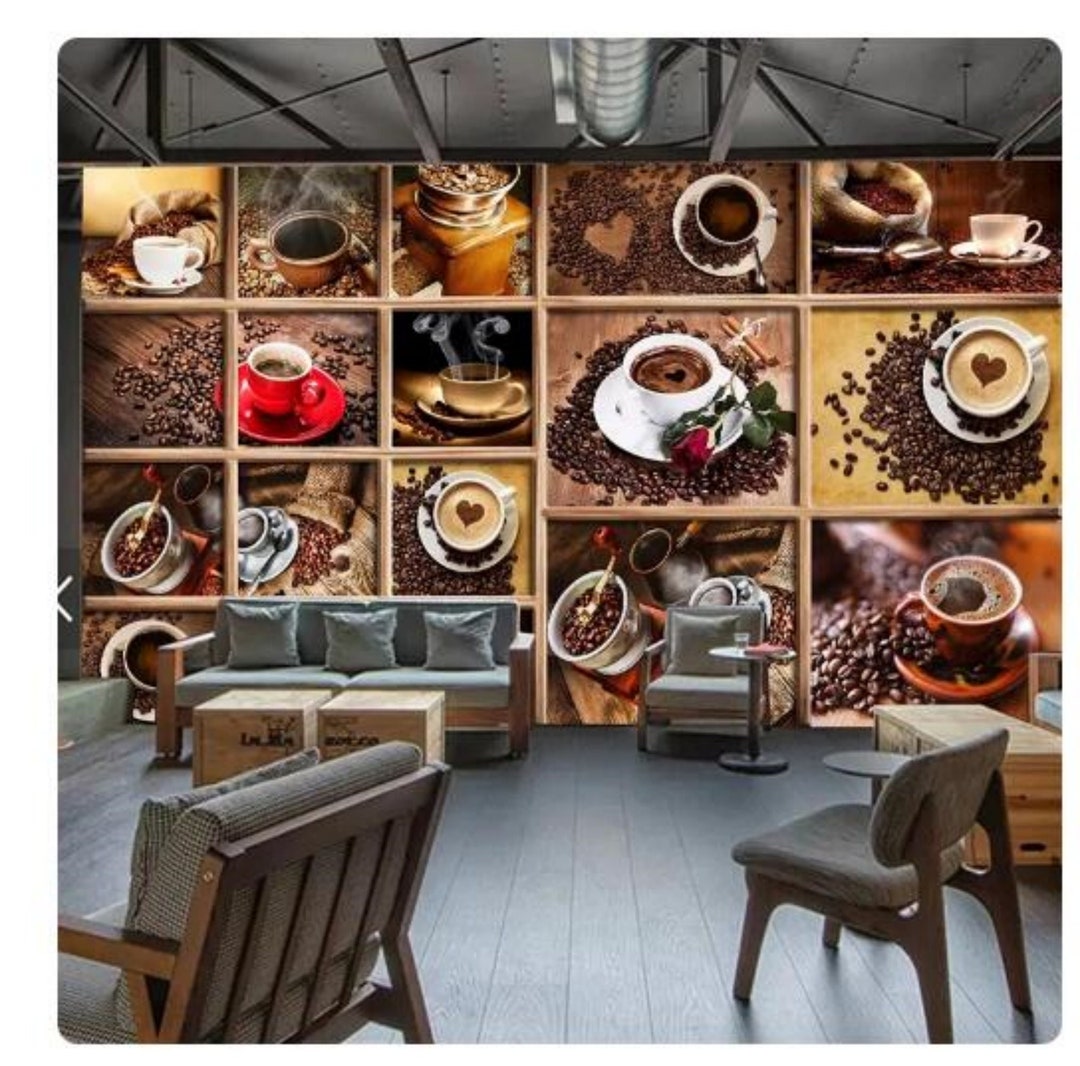 Coffee Beans Coffee Cup Cafe Restaurant Living Room Kitchen Decorative