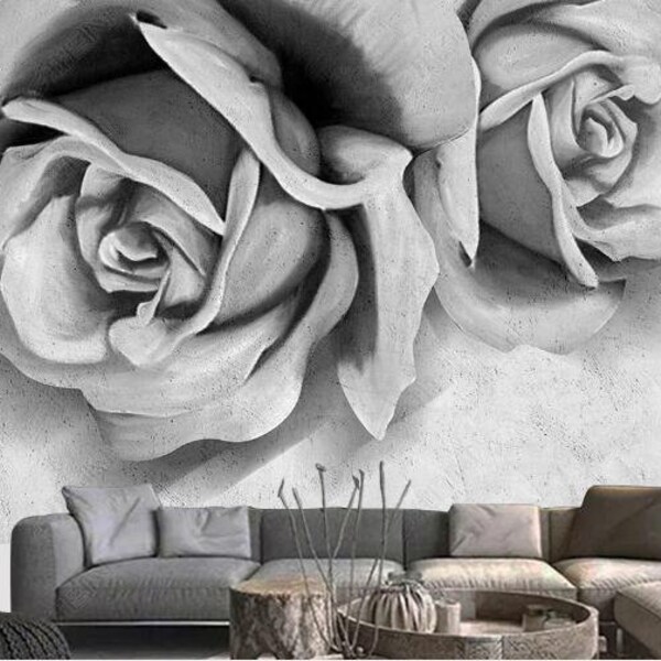 Flower Wall Murals Etsy