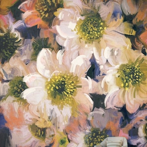 Dark Floral Wallpaper Mural: Rose & Peony Home Decor